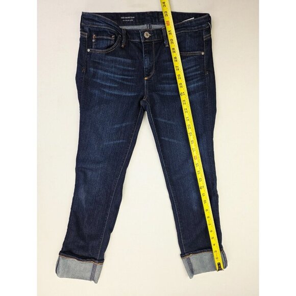 AG Adriano Goldschmied Size 27X26 Women The Stevie Cuff Slim Straight Blue Jeans - Picture 12 of 12
